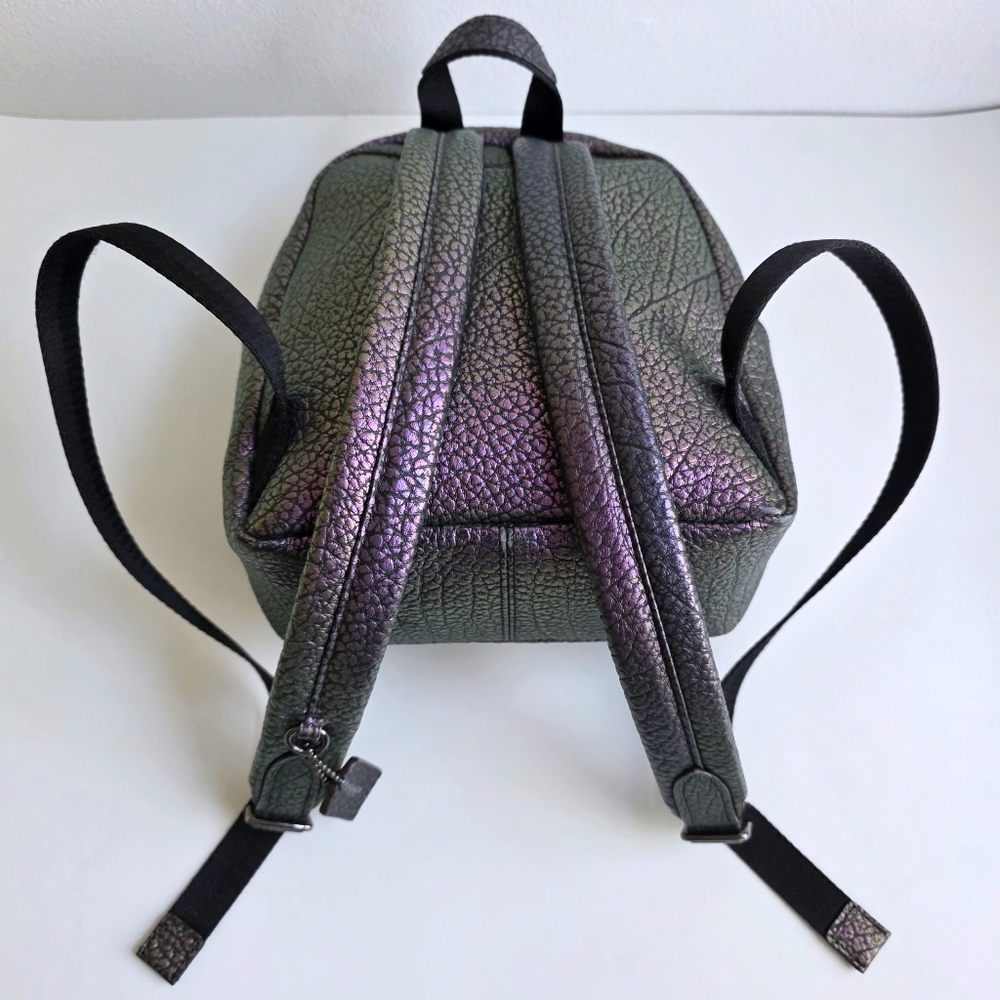 Coach Mini Campus Backpack in Hologram Leather - Picture 6 of 12